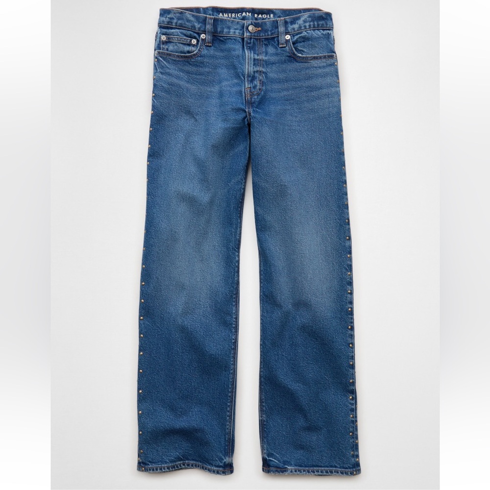 American Eagle Outfitters Blue Studded Jeans 20 Long